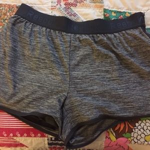 Reebok workout shorts with liner